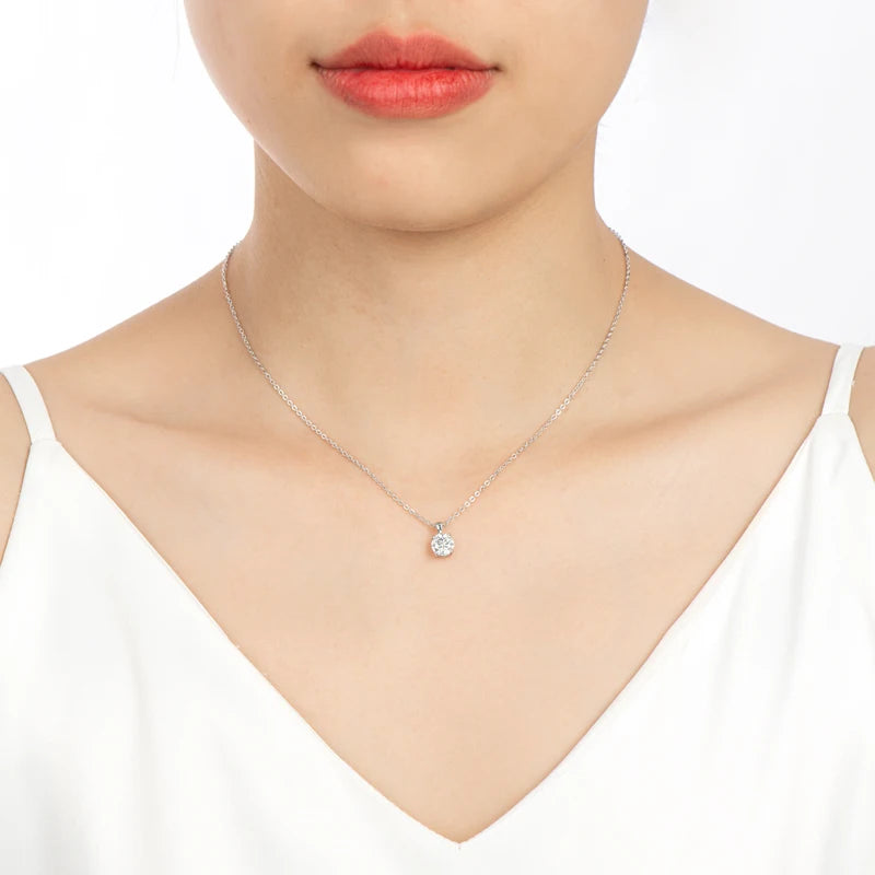 Solitaire Drop Necklaces